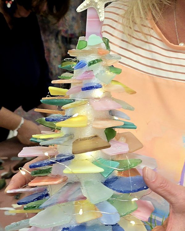 Coastal Sea Glass Tree